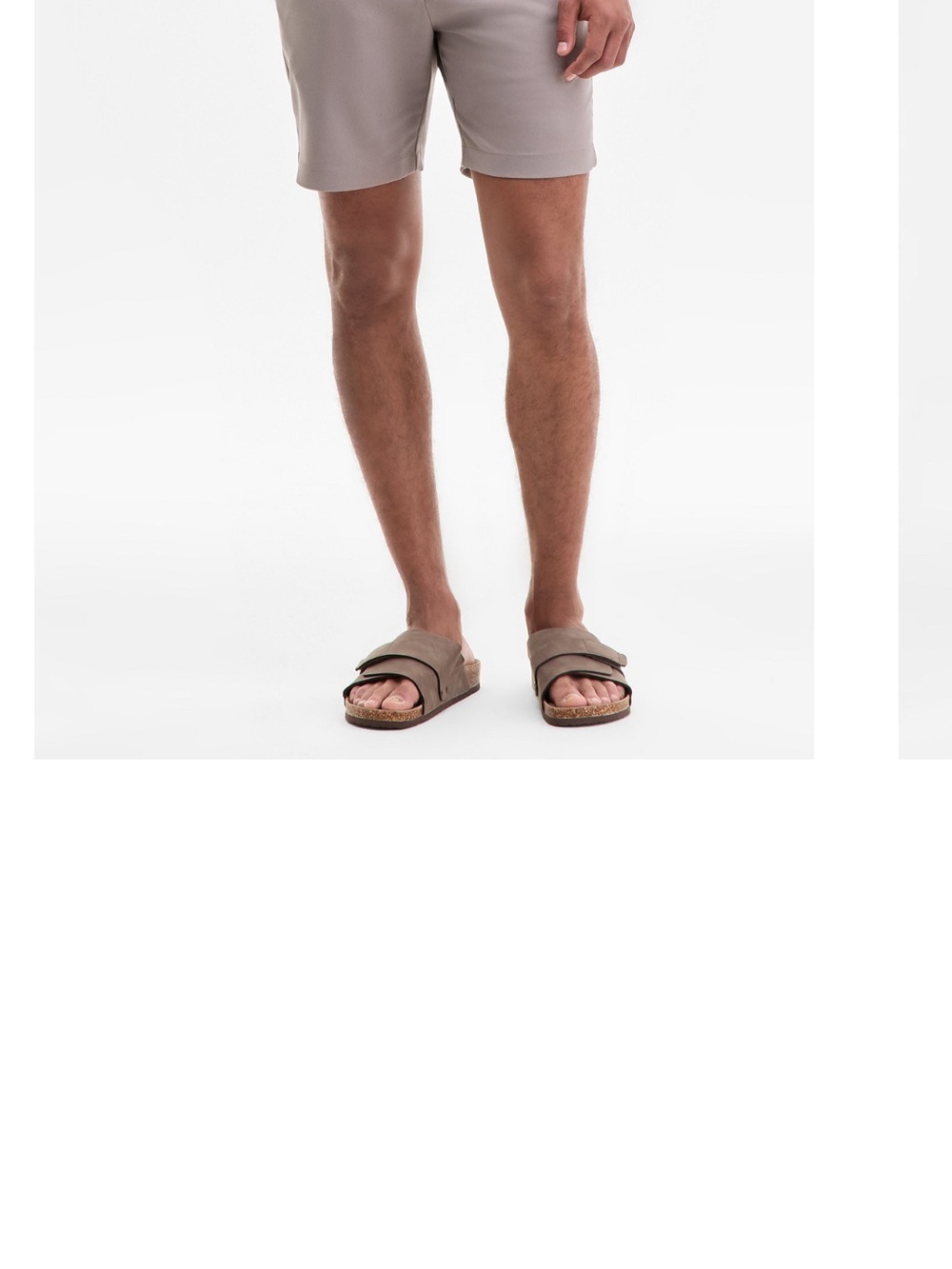 Alfani Men's Taupe Double-Strap Slide Sandals